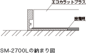SM‐2700Lの納まり図