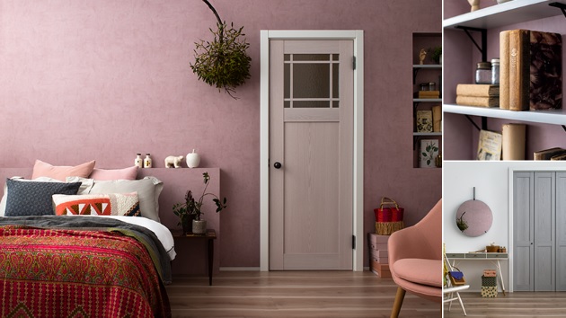 テイスト④ ピンクが基調のガーリーな部屋