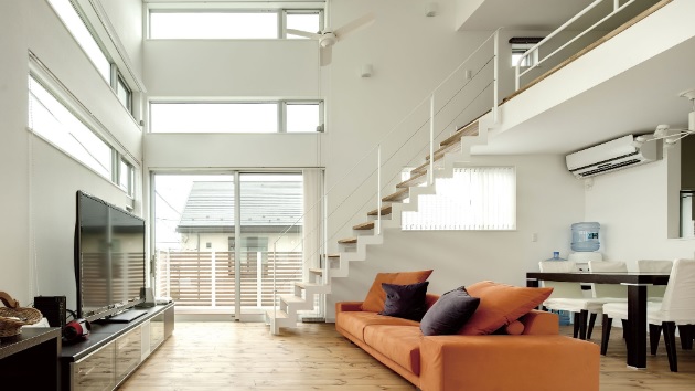 事例② 吹き抜け天井