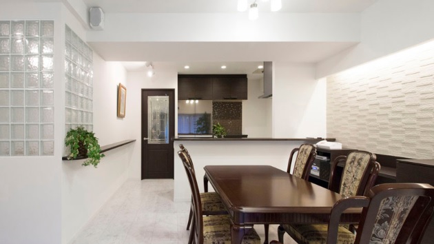 白い空間を演出