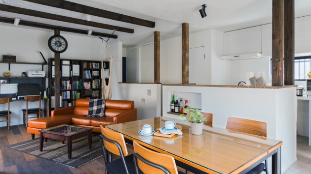 リラックス感のあるリビング