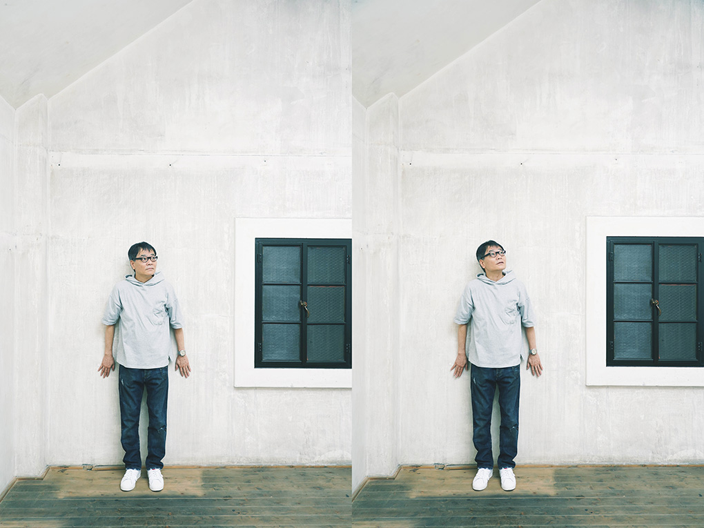 蔵内部の壁際に立ついとうさん