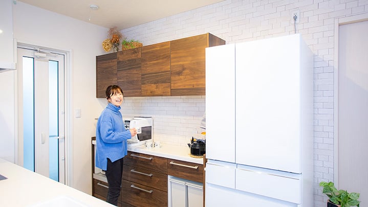 エコカラットを取り付けたキッチン