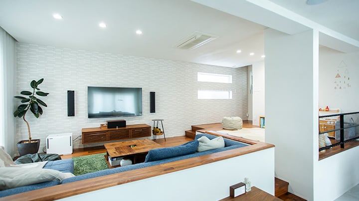 エコカラットを取り付けた大人用リビング