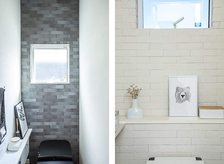 エコカラットを取り付けた1階と2階のトイレ